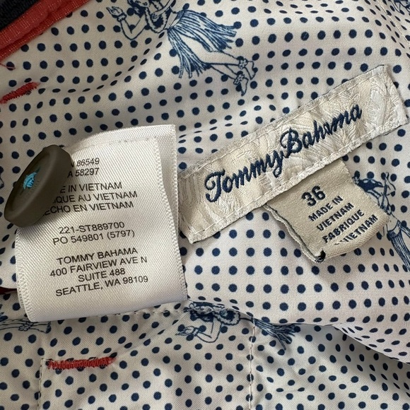 Tommy Bahama Chip Shot 10 inch shorts Flat Front Shorts New Red - Picture 5 of 9